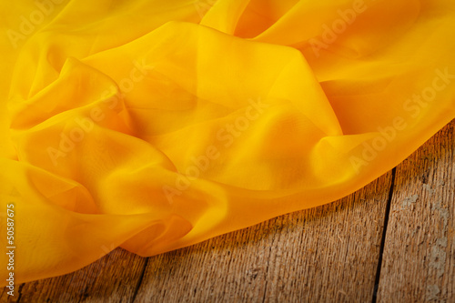 Photo: Yellow silk scarf Yellow silk scarf