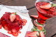 Portion of Strawberry Jello