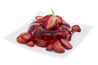 Strawberry Jello on white