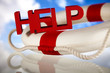 Lifebuoy and help concept