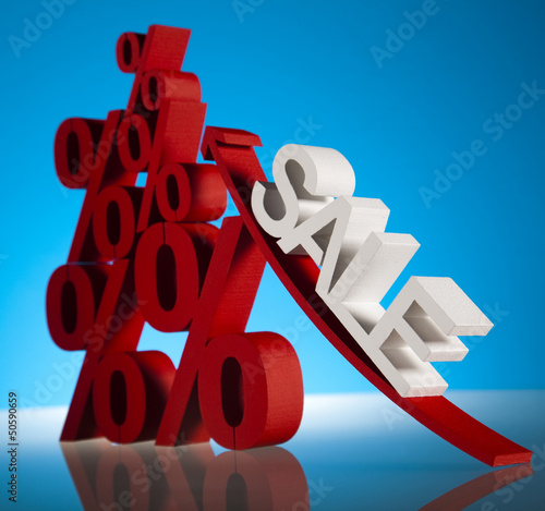 Photo: Sale, percent concept Sale, percent concept