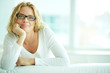 Female in eyeglasses