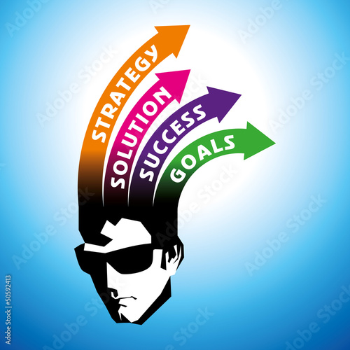 Vector: financial graph status thinking, vector financial graph status thinking, vector