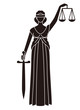 司法のシンボル正義の女神