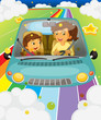A mother driving with her daughter