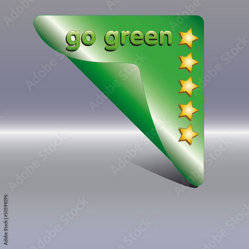 Vector: green label go green green label go green