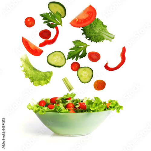 Photo: salad with vegetable salad with vegetable