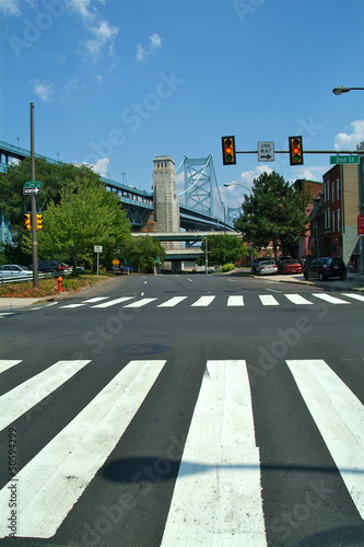 Photo: pont et passage piéton de Philadelphie pont et passage piéton de Philadelphie