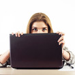 business woman with notebook