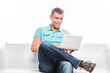 Photo: young and handsome men to shop online young and handsome men to shop online