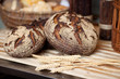 knusprige brote in der bäckerei