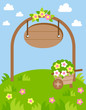 Flower Garden With Arch And A ...