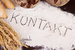 Foto: kontakt in mehl geschrieben kontakt in mehl geschrieben