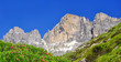 Dolomite peaks, Rosengarten,Val di Fassa, Italy Alps