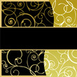 Gold & Black Card Background