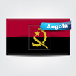 Fabric texture of the flag of Angola