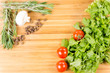 Herbs and vegetables