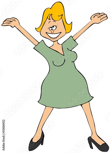 Illustration: Happy woman Happy woman