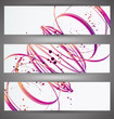 Set of bright banners. Vector