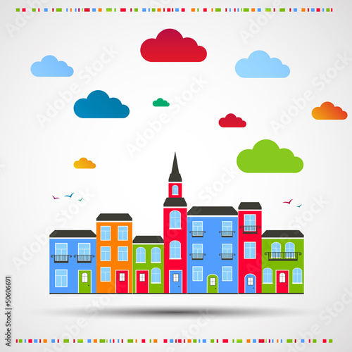 Vector: Abstract color background. City theme. Vector Abstract color background. City theme. Vector