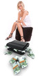 Photo: Woman and money Woman and money