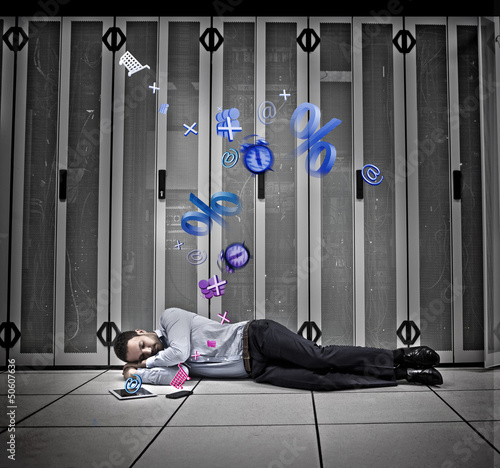 Photo: Data worker dreaming of applications Data worker dreaming of applications