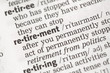 Retirement definition