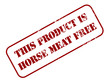 Horse meat free food stamp
