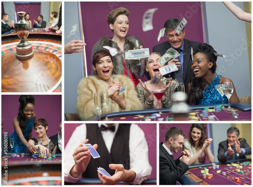 Photo: Collage of casino images Collage of casino images