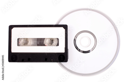 Photo: Audio cassette to compact disk Audio cassette to compact disk