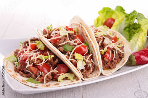 Photo: beef taco beef taco