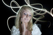 Girl with lightpainting