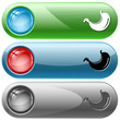 Stomach. Vector internet buttons.