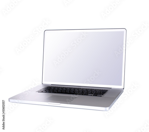 Photo: Laptop mit Blanko Monitor Laptop mit Blanko Monitor