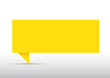 Bulle en papier jaune