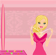 Girl and jewellerys