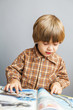 child reading a book