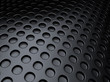 Black metallic background with perforation
