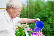 Concentrated Senior Watering Flowers