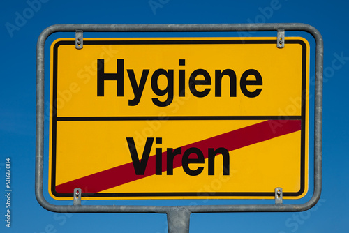 Photo: Wechselschild ohne Pfeil VIREN - HYGIENE Wechselschild ohne Pfeil VIREN - HYGIENE