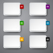 Set of numbered paper stickers.