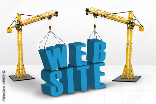 Illustration: Building website concept Building website concept