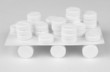 homemade toy car made from pills