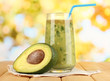 Useful fresh avocado and half avocado