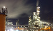 Oil refinery at twilight