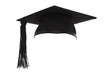 Mortar Board Graduation Cap isolated on white