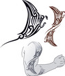 Maori Manta tattoo design