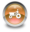 Orange Glossy Pictogram "Tractor"
