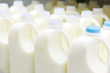 Sale of milk at the store supermarket