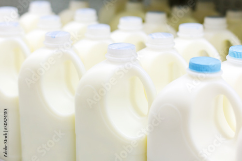 Photo: Sale of milk at the store supermarket Sale of milk at the store supermarket